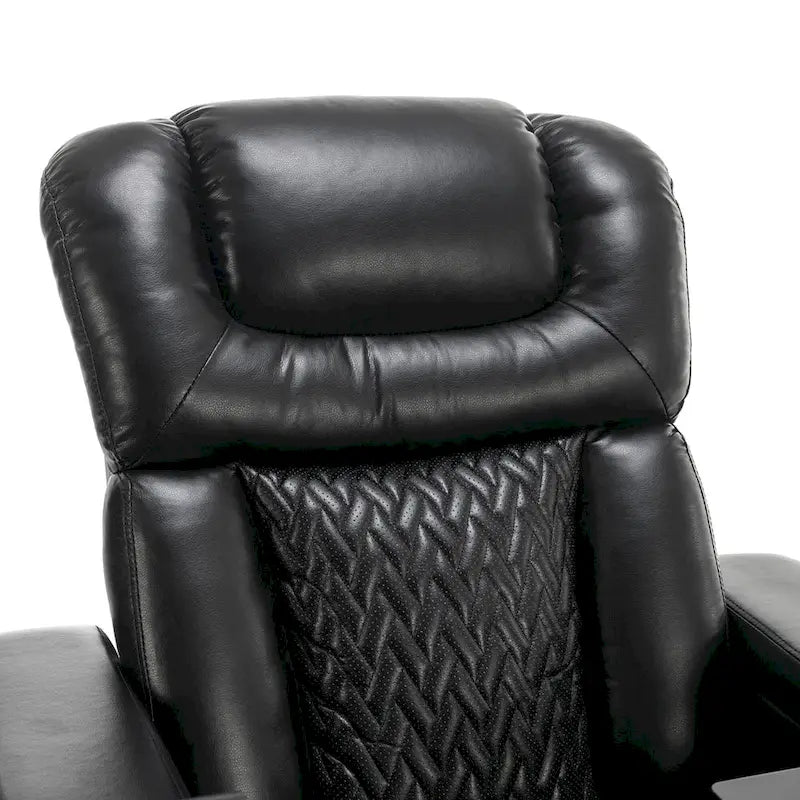 Fauteuil inclinable pivotant électrique avec plateau, porte-gobelet et port USB