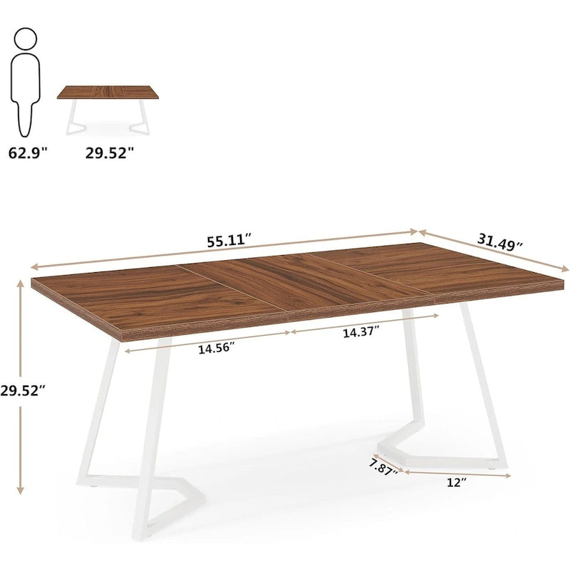 Bureau moderne en marbre blanc avec pieds en métal doré