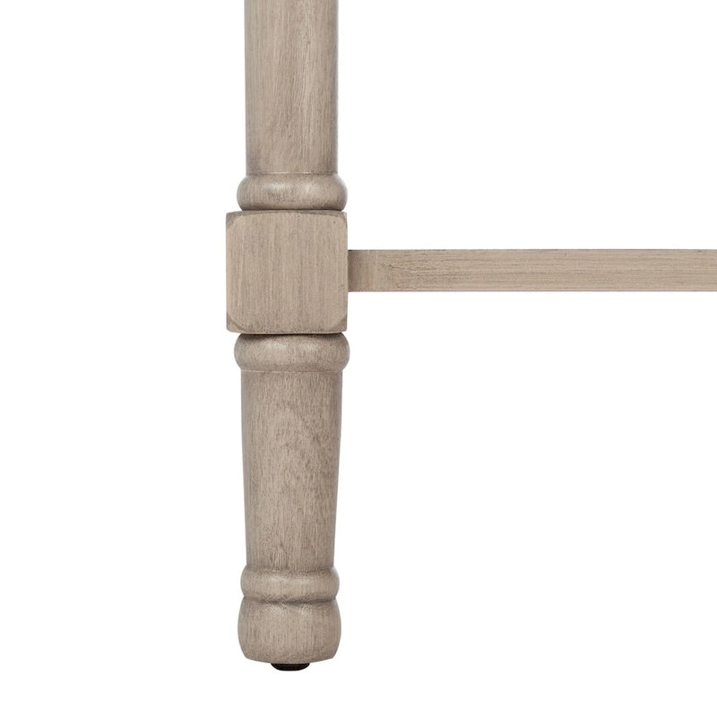 Console 2 tiroirs avec motif à chevrons et étagère inférieure ouverte