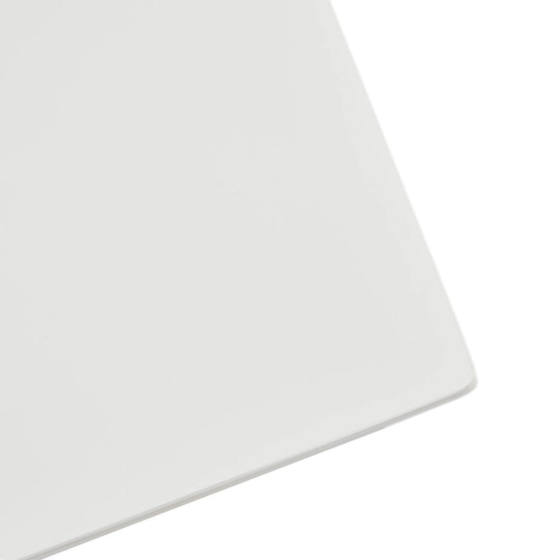 Table d'appoint mi-siècle moderne avec étagère inférieure, bois naturel blanc cassé